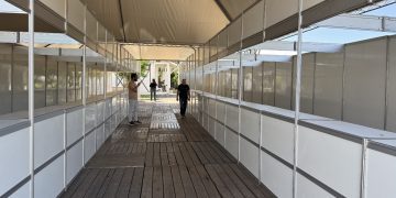 ARROIO DO MEIO – Estrutura da 4ª Feira Agrícola de Arroio do Meio começa a ganhar forma e movimenta Forqueta