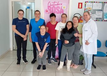 Ações do Outubro Rosa contam com o engajamento das empresas. Mulheres participam de atividades nos locais de trabalho ou nas ESFs