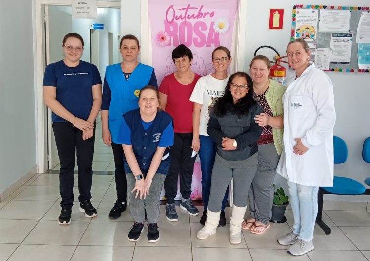 Ações do Outubro Rosa contam com o engajamento das empresas. Mulheres participam de atividades nos locais de trabalho ou nas ESFs
