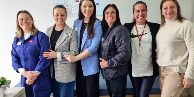 Sandra, Mariclen, Aline, Sandra, Kelen e Regina